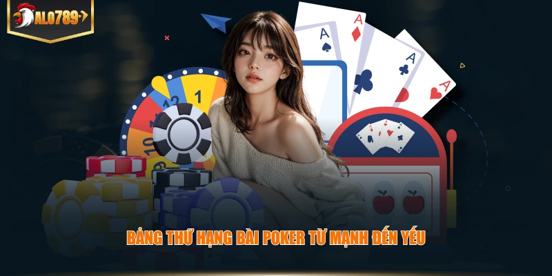 Thuật Ngữ Trong Poker - Tổng Hợp Thuật Ngữ 2026 Bảng thứ hạng bài poker từ mạnh đến yếu.