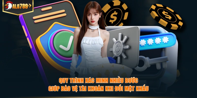 Quy trình xác minh nhiều bước giúp bảo vệ tài khoản khi đổi mật khẩu